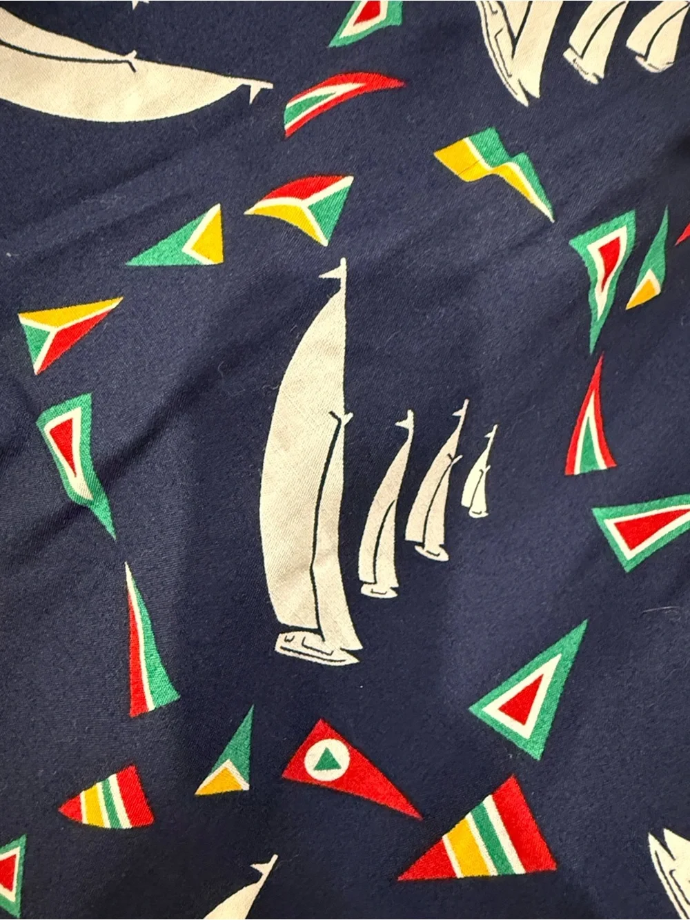 Polo by Ralph Lauren Navy Sailboat Boxer Shorts with Multicolor Pennants Unisex